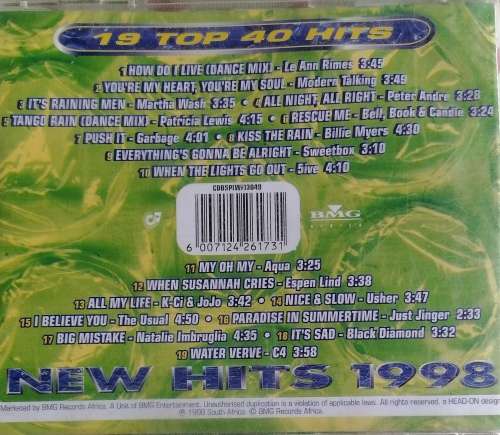 New hits 1998 cd