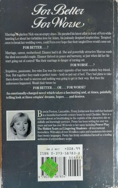 For better for worse by Penny Jordan