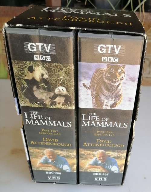 The life of mammals - David Attenborough 4 x VHS