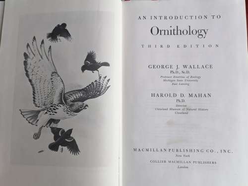 An introduction to Ornithology by George J Wallace *scarce*