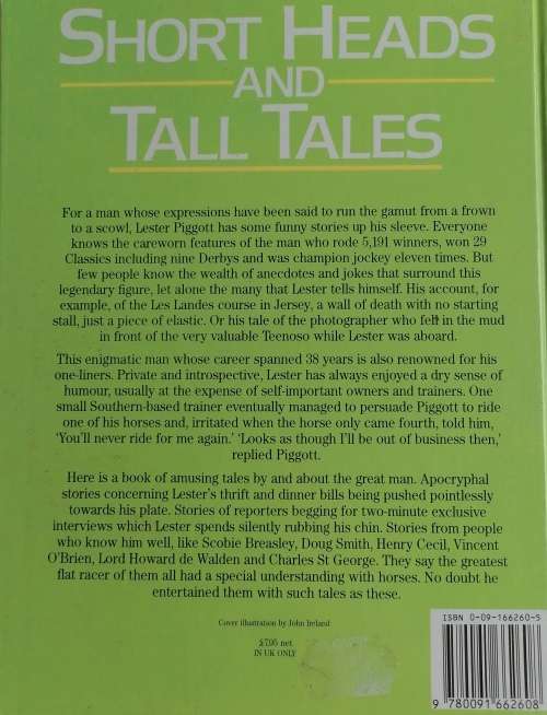 Short heads and tall tales by Lester Piggott