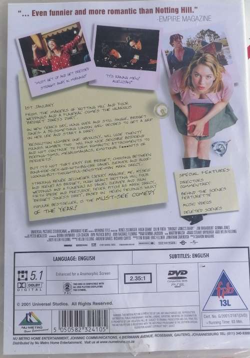 Bridget Jones`s  diary dvd *sealed*