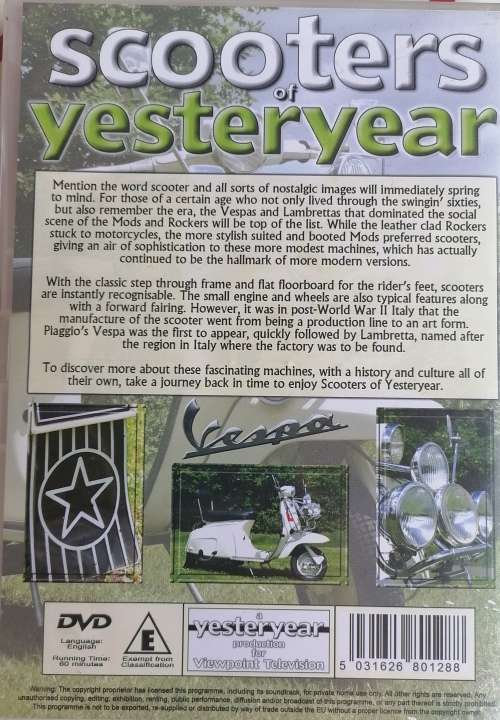 Scooters of yesteryear dvd