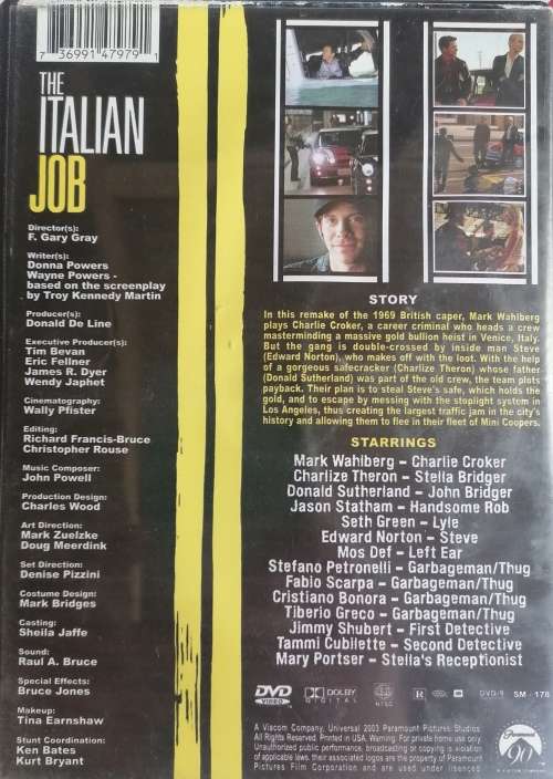 The Italian job dvd
