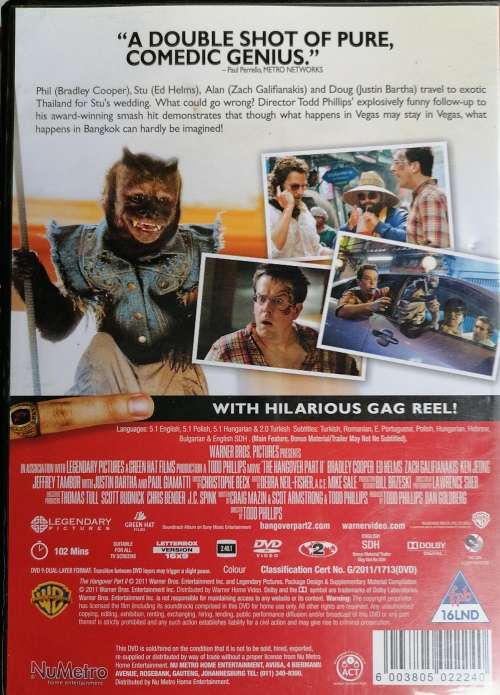 The hangover part II dvd