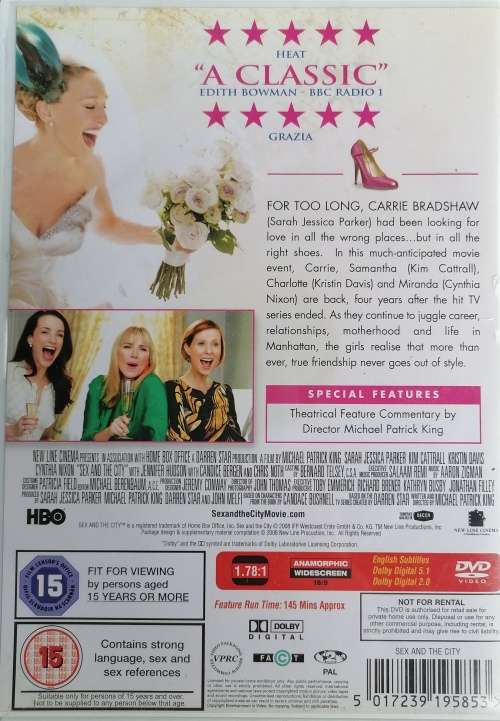 Sex and the city The movie dvd