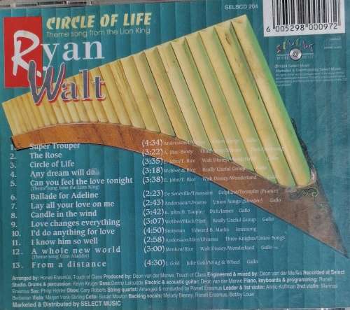 Ryan Walt Circle of life cd