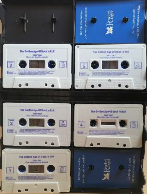 The golden age of Rock n Roll 5 x tapes in a case: Reader`s digest