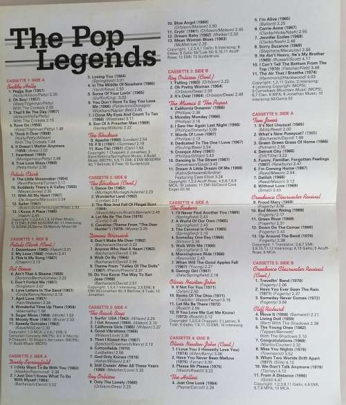 Reader`s digest music cassettes: The pop Legends