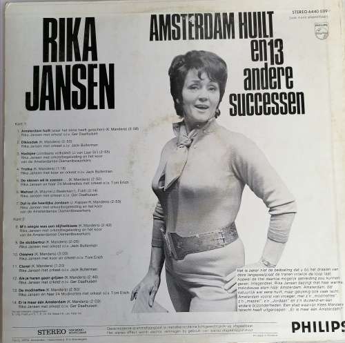 Rika Jansen Amsterdam huilt lp