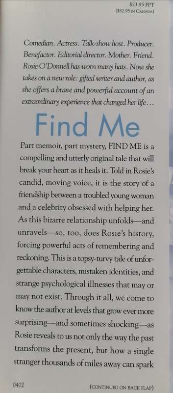 Find me by Rosie O`Donnell