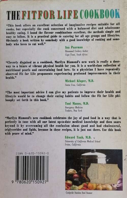 The fit for life cookbook