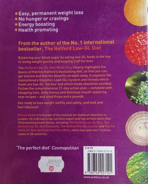 The Holford low-gl diet made easy by Patrick Holford