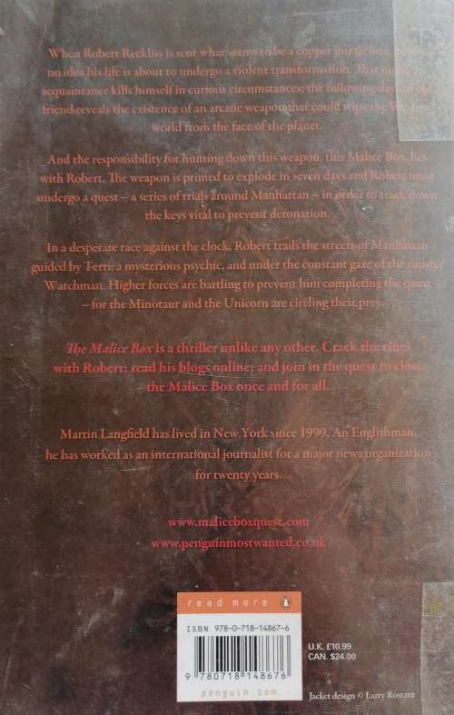 The malice box by Martin Langfield