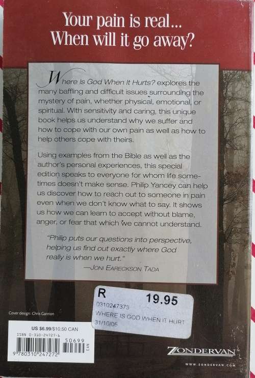 Where is God when it hurts by Philip Yancey