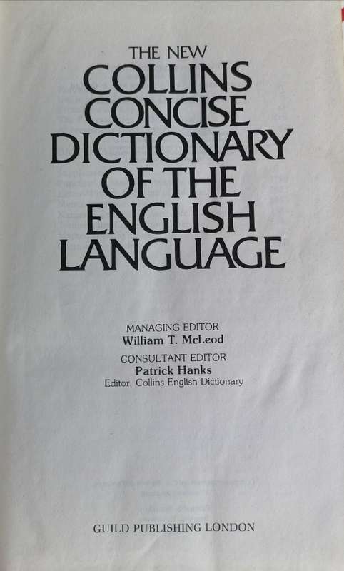The new Collins concise dictionary