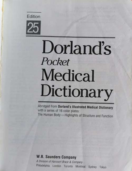 Dorland`s pocket medical dictionary