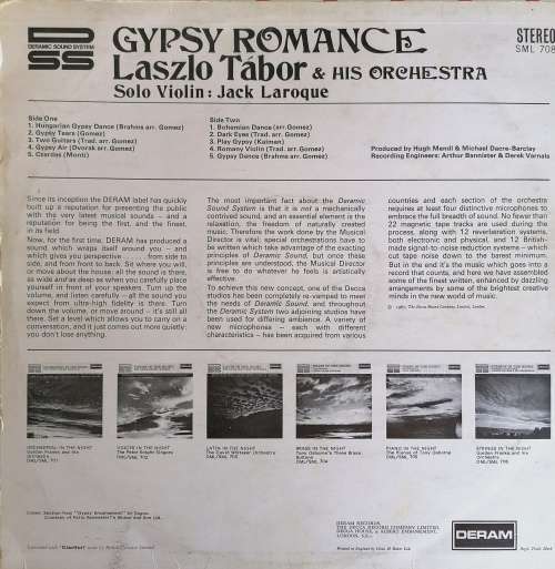 Gypsy romance - Laszlo Tabor and his orchestra lp