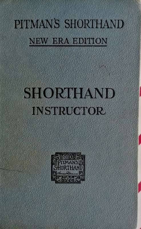 Pitman's shorthand instructor