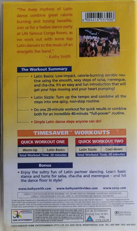 Kathy Smith Latin rhythm workout VHS