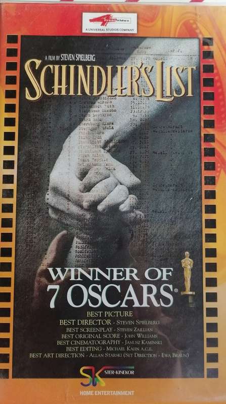 Schindler`s list VHS