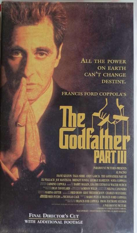 The Godfather part III VHS