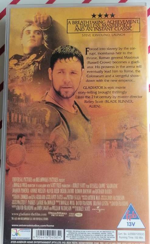 Gladiator VHS
