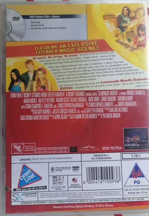 Lemonade mouth dvd