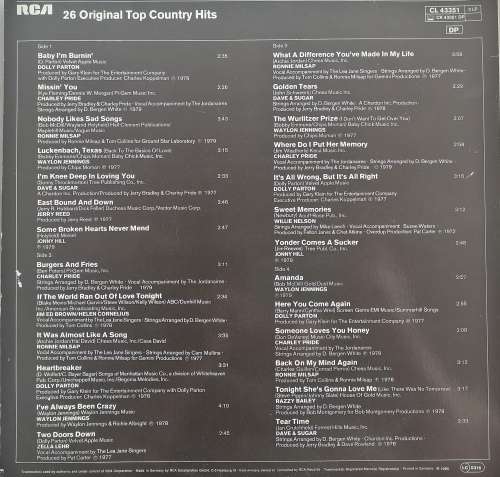 26 Original top country hits 2LP