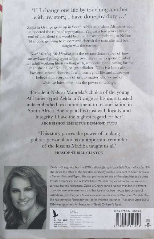 Good morning, mr Mandela by Zelda la Grange