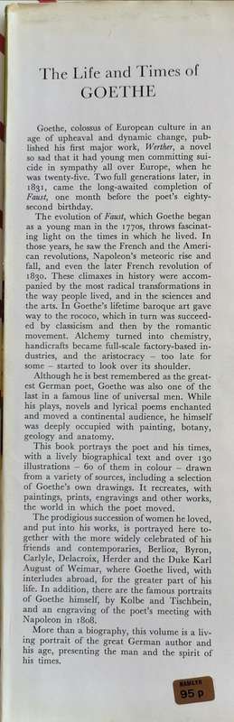 The life and times of Goethe