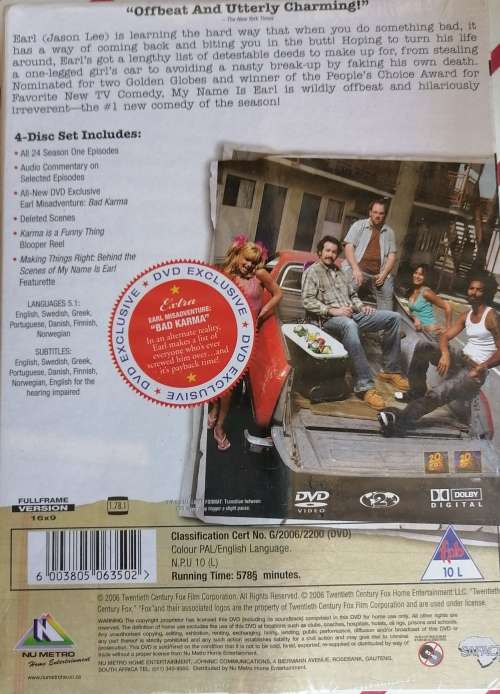 My name is Earl season one sealed dvd