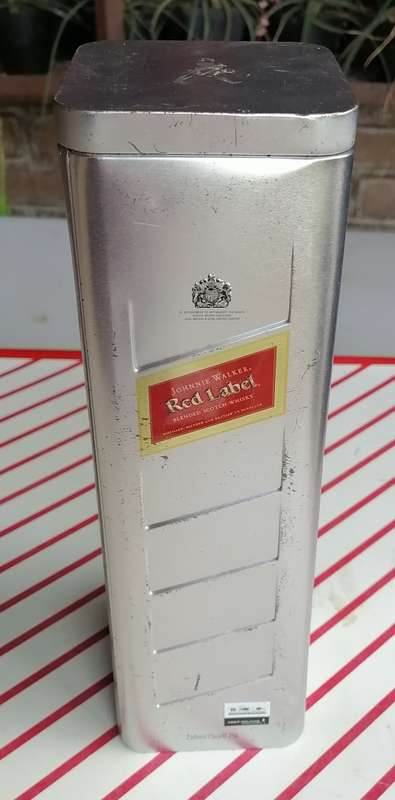 Johnnie Walker Red Label tin (empty)