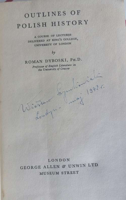 Outlines of Polish history by Roman Dyboski