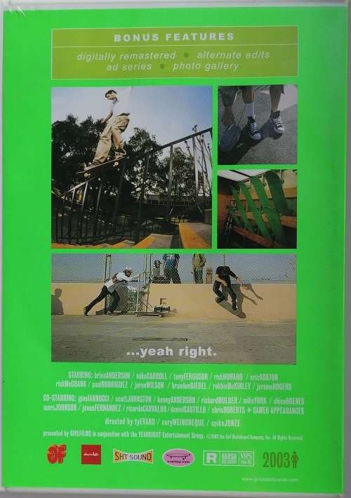 Yeah right limited edition dvd
