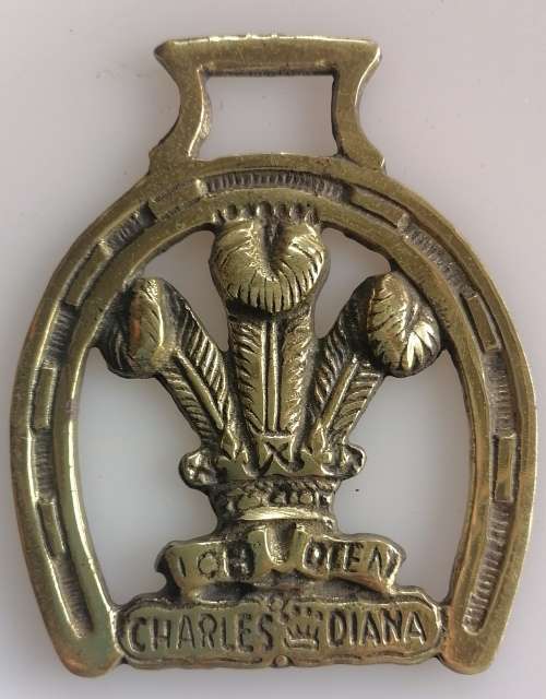 Rare Charles Diana Royal wedding horseshoe