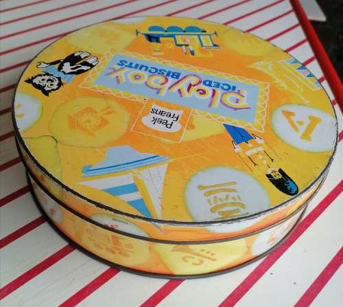 Vintage Peek Freans Playbox iced biscuits tin