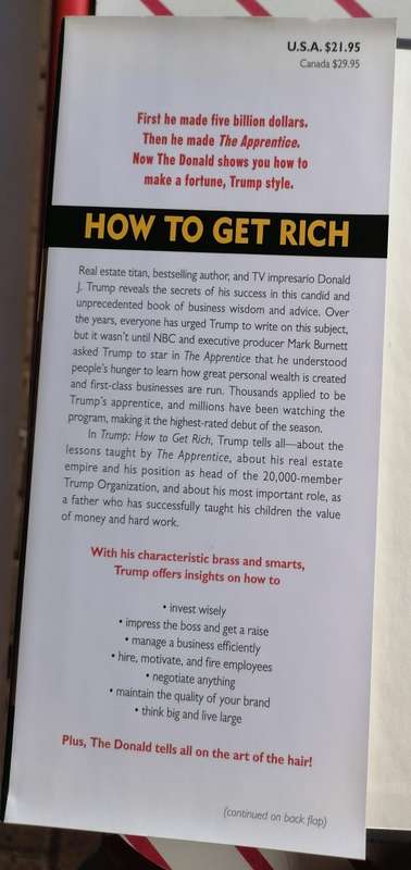 How to get rich by Donald J Trump