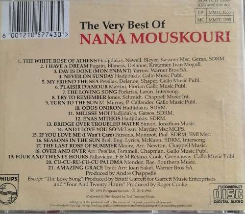 The very best of Nana Mouskouri cd
