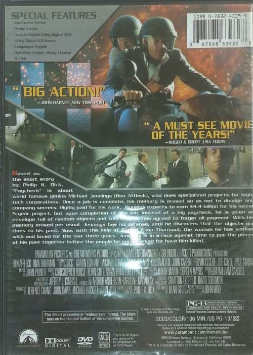 Paycheck dvd