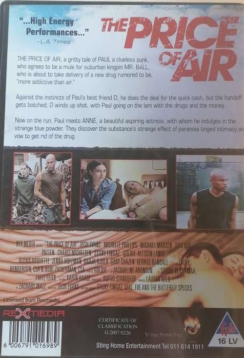The price of air dvd