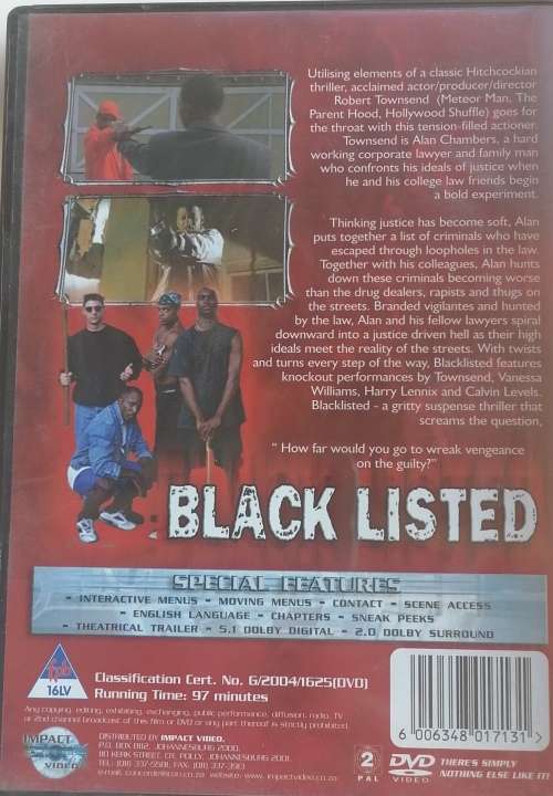 Black listed dvd