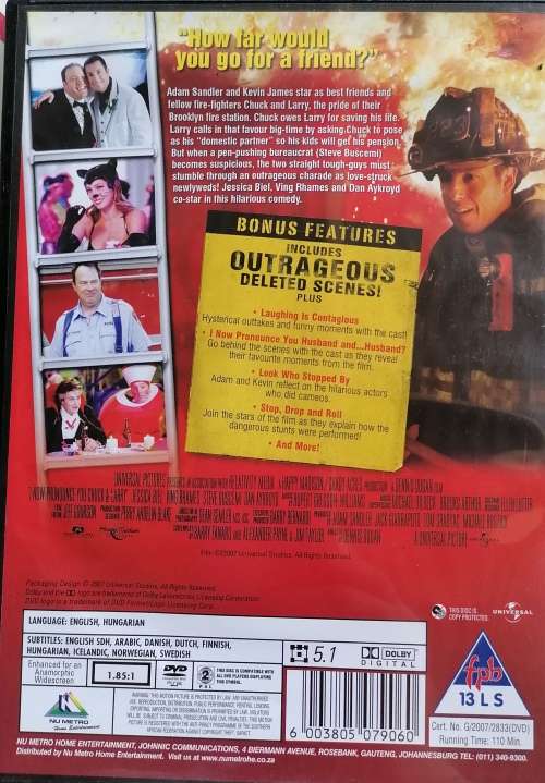 I now pronounce you Chuck and Larry dvd