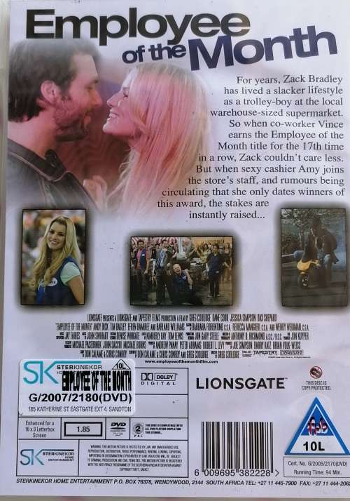 Employee of the month dvd