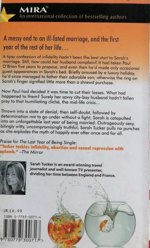 The last year of being married by Sarah Tucker