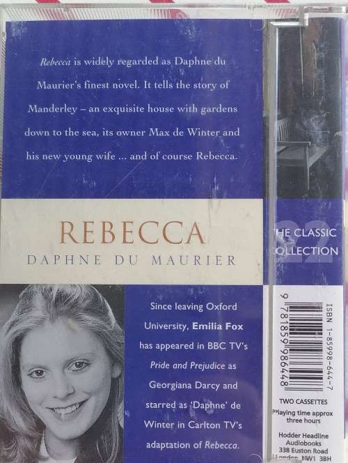 Rebecca by Daphne Du Maurier audio cassette