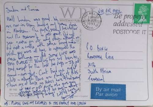 Prince Charles Having a ball postcard (used)