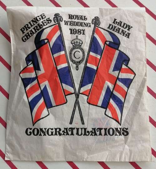 Royal wedding 1981 paper bag