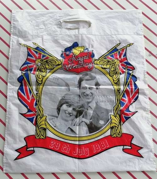 Royal Wedding 1981 plastic bag