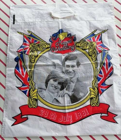 Royal Wedding 1981 plastic bag